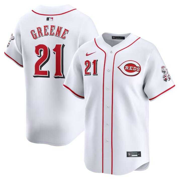 Men's Cincinnati Reds #21 Hunter Greene White Home Limited Stitched Baseball Jersey Dzhi,We sell and wholesale Men's Cincinnati Reds #21 Hunter Greene White Home Limited Stitched Baseball Jersey Dzhi on line form chian!
